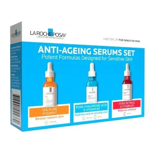 Kit 3 Sérum La Roche Posay – Anti-Idade (3 PRODUTOS) + Brinde Exclusivo