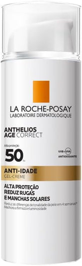 La Roche Posay, Anthelios Age Correct, Protetor Solar Facial, Fps 50, Sem Cor