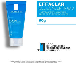 Gel de Limpeza Profunda Effaclar Concentrado, 60 G, La Roche-Posay, Transparente