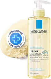 La Roche-Posay, Lipikar Cleansing Oil AP+ 400ml, Oléo hidratante para o banho, Reduz crises de ressecamento intenso, Fórmula Hipoalergênica