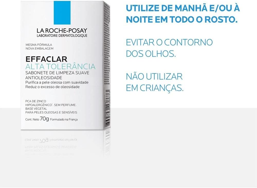 Effaclar Sabonete Alta Tolerância 70G, La Roche-Posay