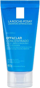 Gel de Limpeza Profunda Effaclar Concentrado, 60 G, La Roche-Posay, Transparente