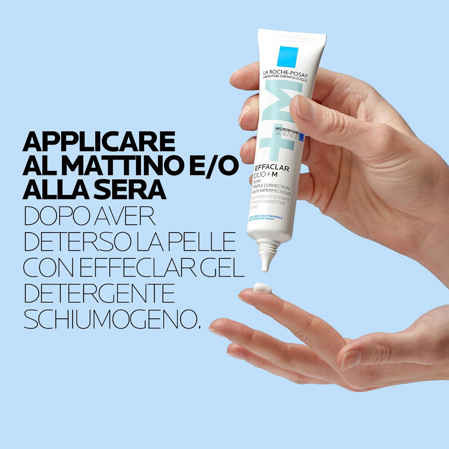 La Roche-Posay, Effaclar Duo+M, Gel Creme Triplo Cuidado Corretor Antiacne, anticravos e antimarcas da pós acne, 40ml