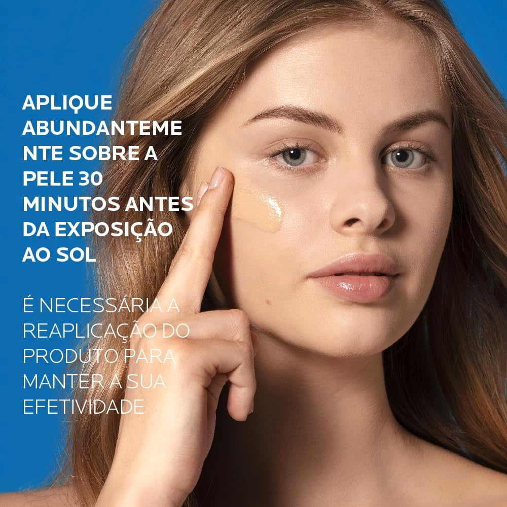 La Roche-Posay, Ultra Cover, Protetor Solar com Cor e Performance de Maquiagem, 12h de cobertura de base em uma única camada, Textura Fluida, Oil free, Toque Seco, FPS60, 30g