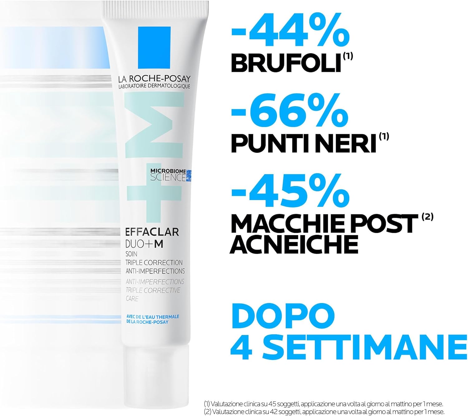 La Roche-Posay, Effaclar Duo+M, Gel Creme Triplo Cuidado Corretor Antiacne, anticravos e antimarcas da pós acne, 40ml