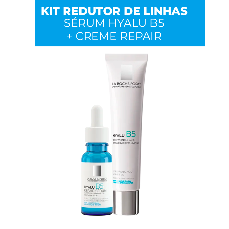 Kit Redutor de Linhas – Sérum Hyalu B5 + Creme Repair (2 PRODUTOS)