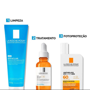 Kit La Roche-Posay – Rotina para uma Pele Renovada e Protegida (3 PRODUTOS)